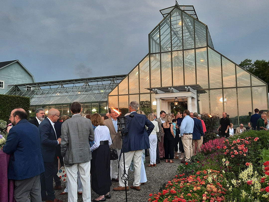 70 Sunset Reflections In The Greenhouse Panels