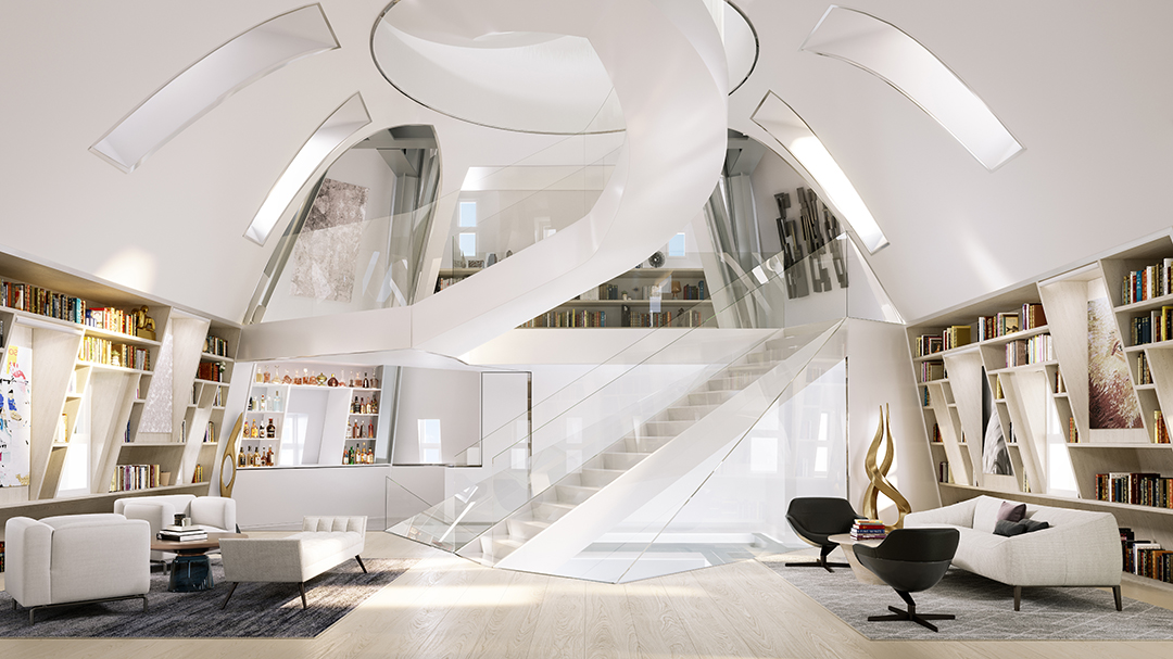 Nycs Famous Woolworth Buildings Pinnacle Penthouse Sells For 30m Pinnacle Library High Res 10 22 2019