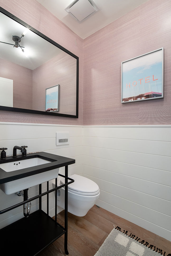 Savannah Guthrie Tribeca Loft Pink Bathroom