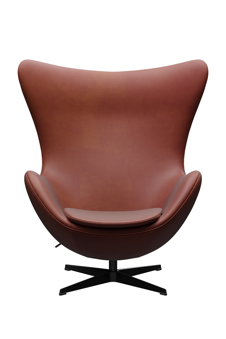 Fritz Hansen 3316ann Arne Jacobsen Grace Chestnut Pvd Black Rough Silo