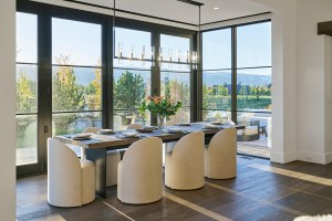 Design Lovers Will Swoon Over This Idaho Dream Home Priced At 5m New Thought Tributary Basecamp Cabin Dining Room 0107