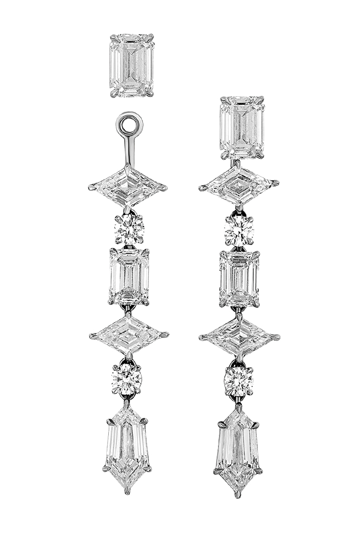 Diamond Changeable Earring Rough Silo