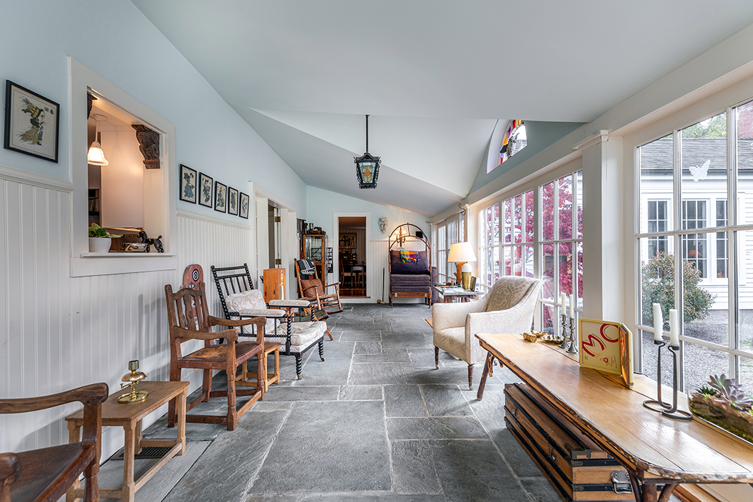 Late Musician Stephen Sondheim Longtime Connecticut Home Lists Sun Room2 1