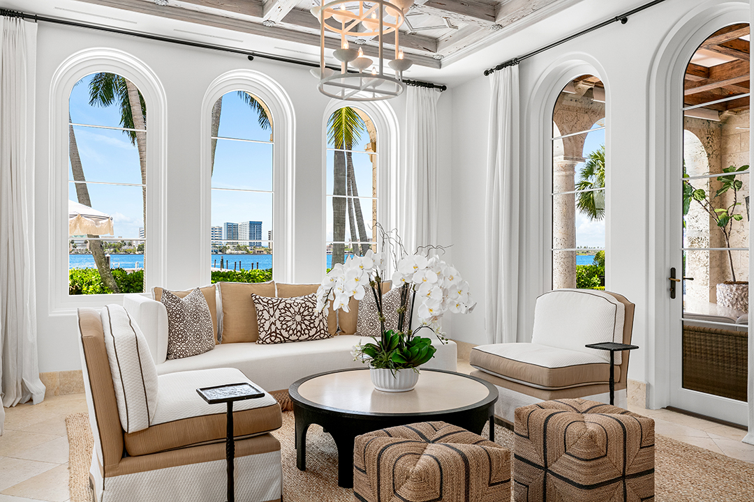 Tommy Hilfiger Palm Beach Mansion For Sale Living Area 2