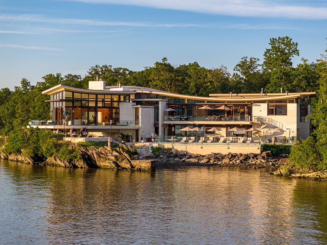 Explore A Surprising 25m Architectural Stunner Perched Right On The Hudson River A