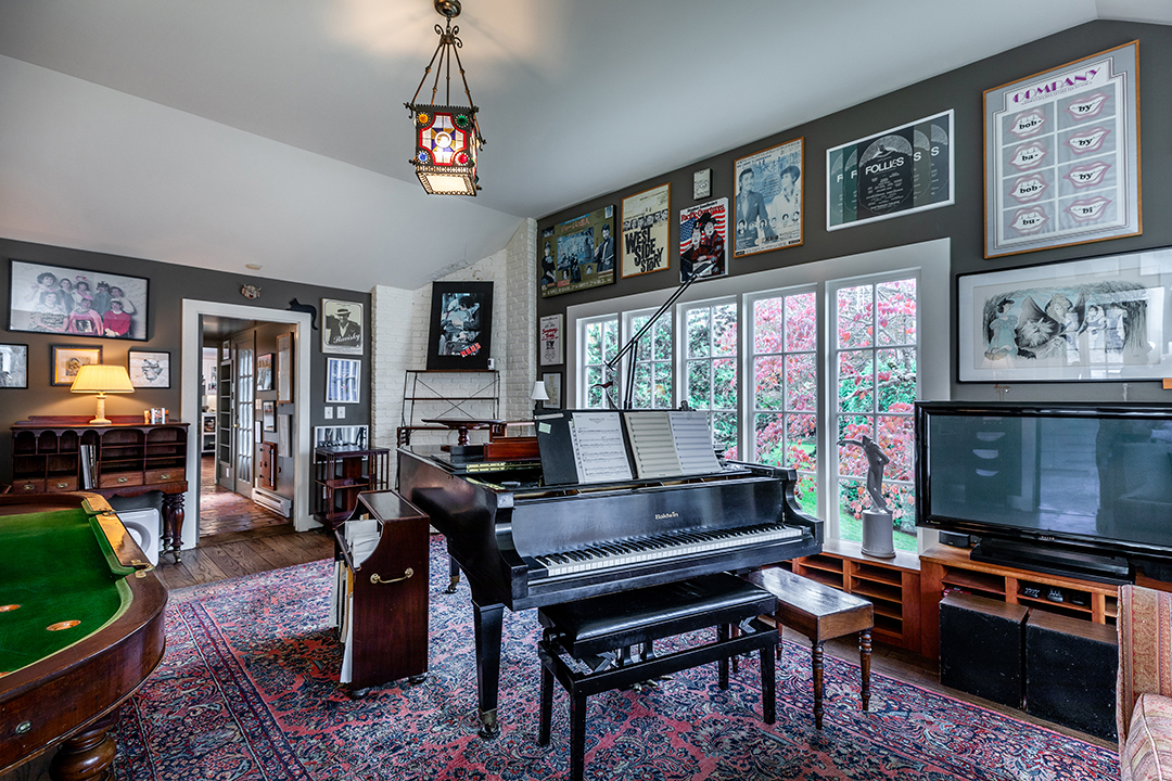 Late Musician Stephen Sondheim Longtime Connecticut Home Lists Music Room