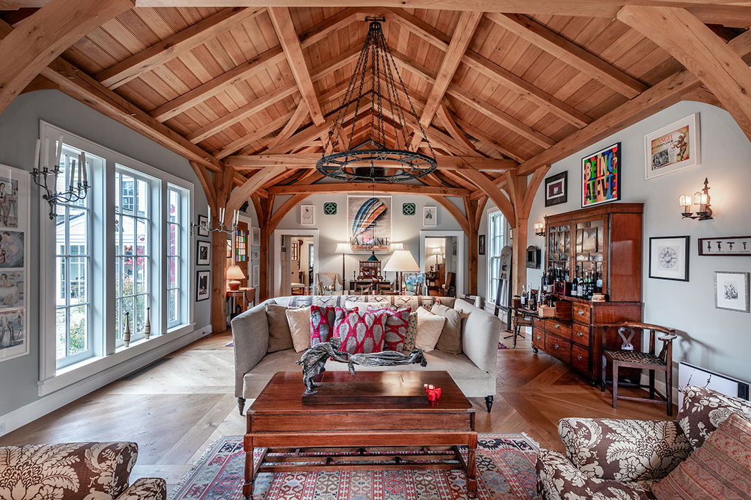 Late Musician Stephen Sondheim Longtime Connecticut Home Lists Living Room4