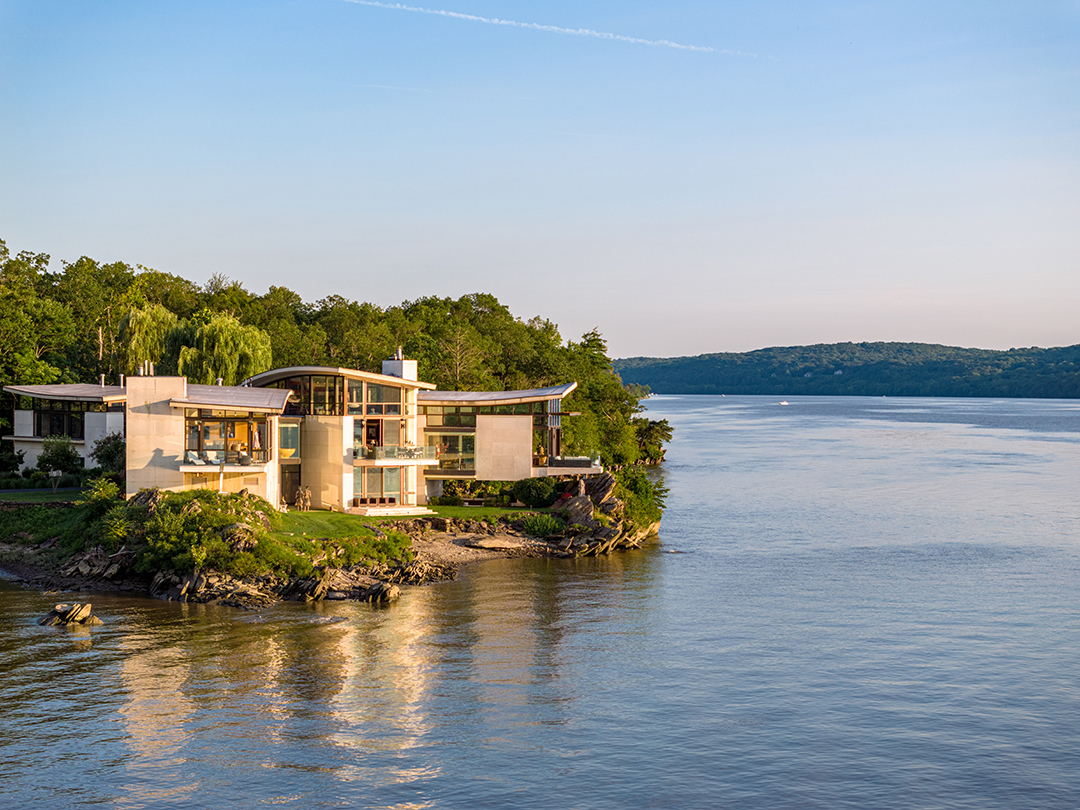 Explore A Surprising 25m Architectural Stunner Perched Right On The Hudson River B