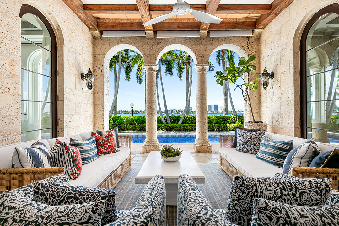Tommy Hilfiger Palm Beach Mansion For Sale Patio 1