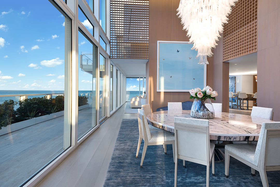 Step Inside A Fancy 55m Four Seasons Penthouse In Florida Dining Room