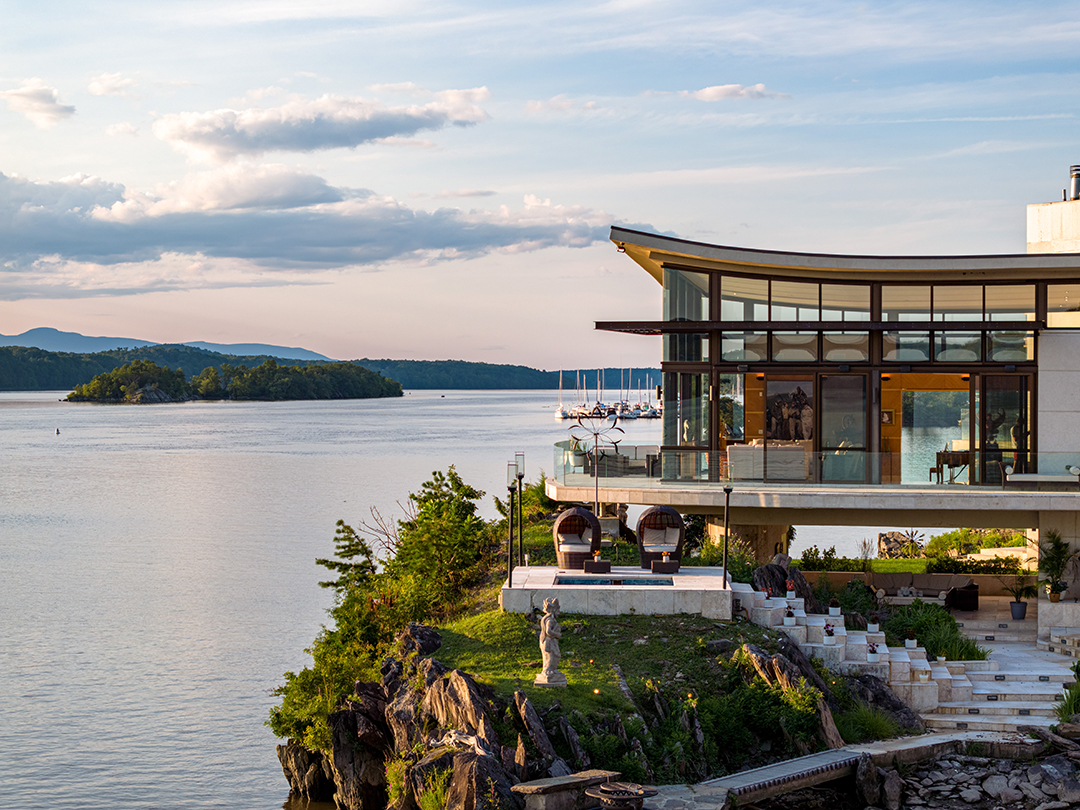 Explore A Surprising 25m Architectural Stunner Perched Right On The Hudson River D
