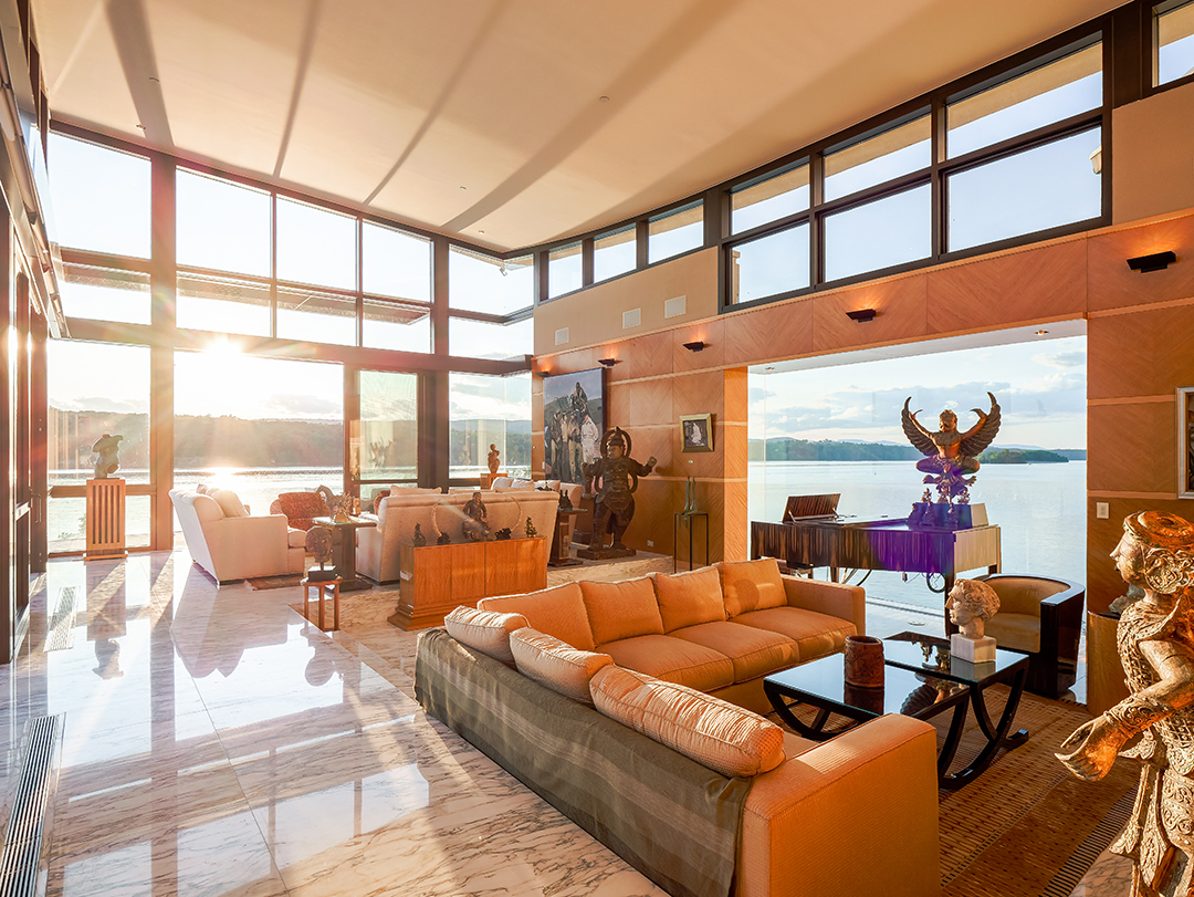 Explore A Surprising 25m Architectural Stunner Perched Right On The Hudson River F