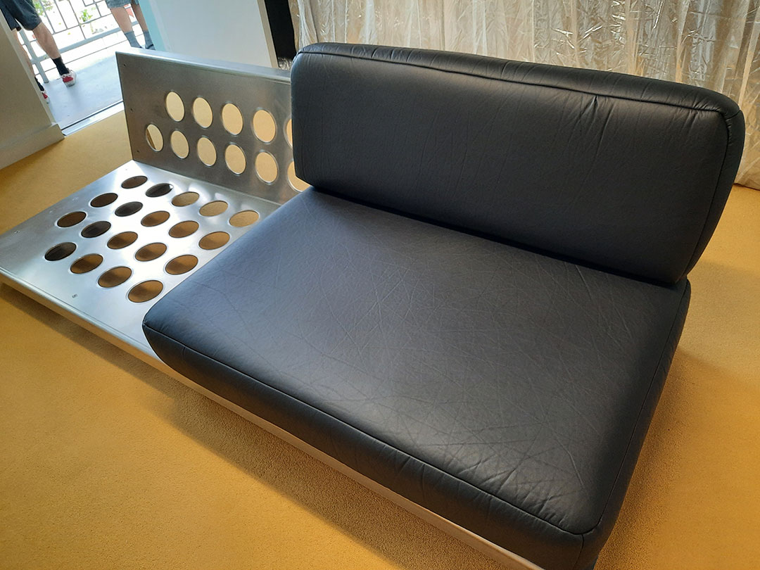 50 A Homecore Punctuated Sofa In The Mm3 Booth