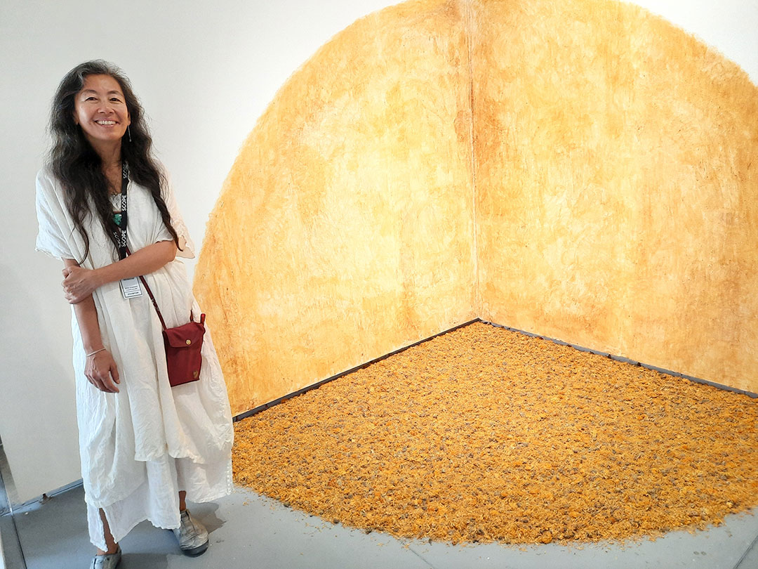 48 Ki Smith Gallery Artist Sono Kuwayama With Her Tumeric Goldenrod Piece