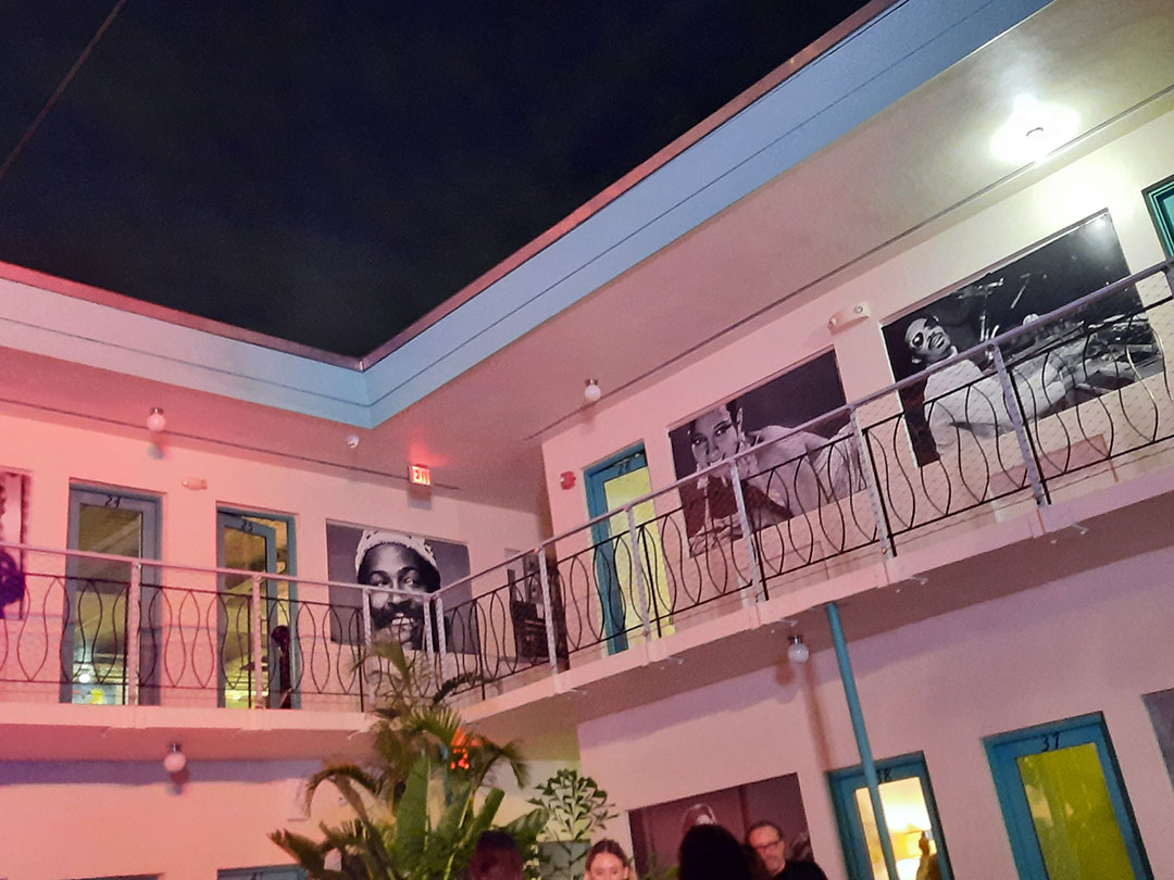 106 Photographs Of Famous Guests Were Displayed On The Balcony Above