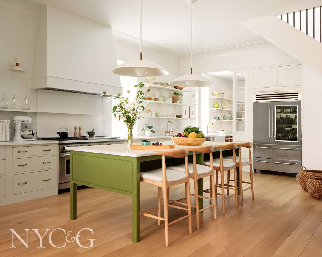 Old Greenwich home's modern farmhouse style kitchen