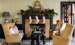 Sister Parish Design Decks the Halls of the Mayflower Inn & Spa