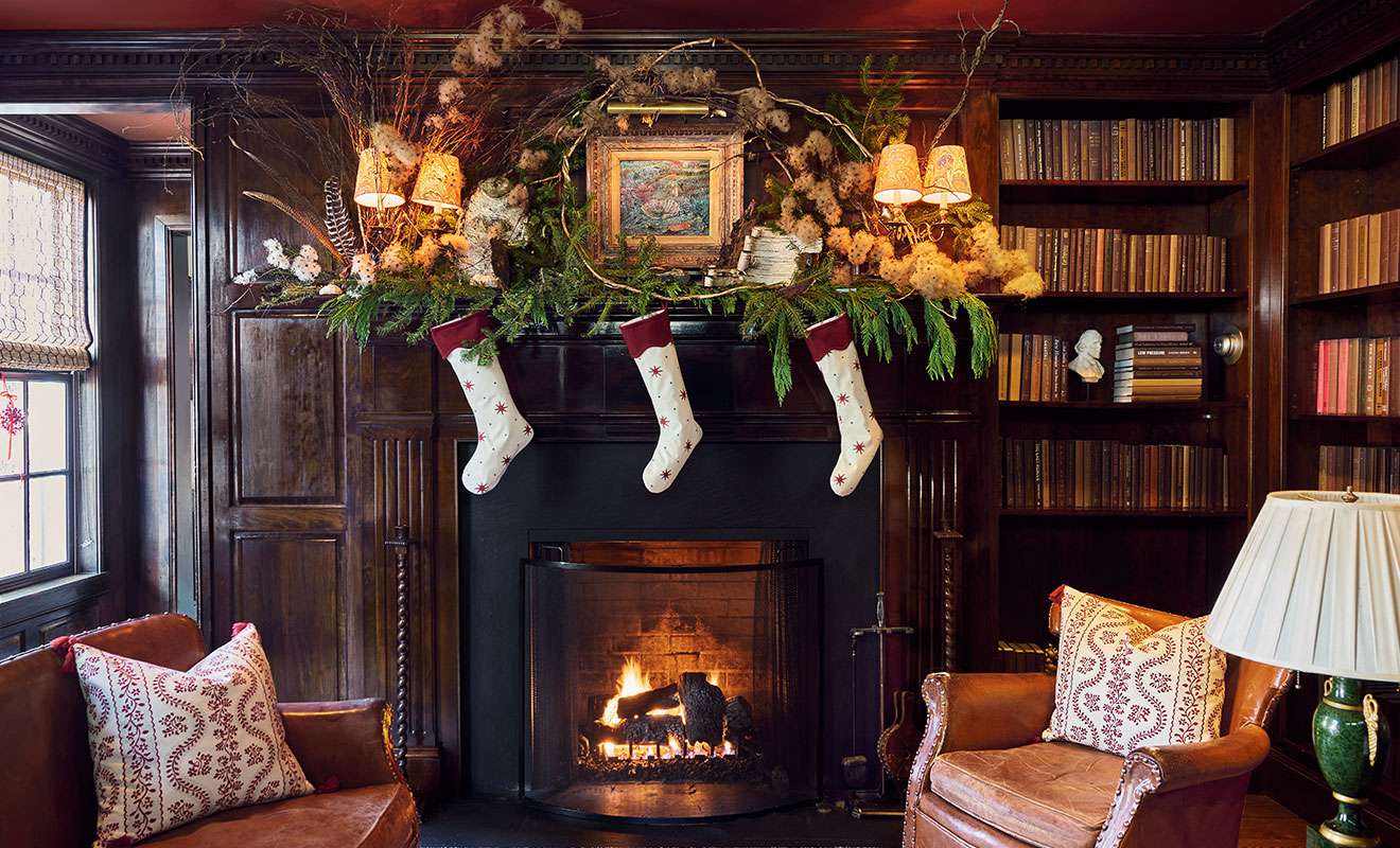 Six Festive Fireplaces