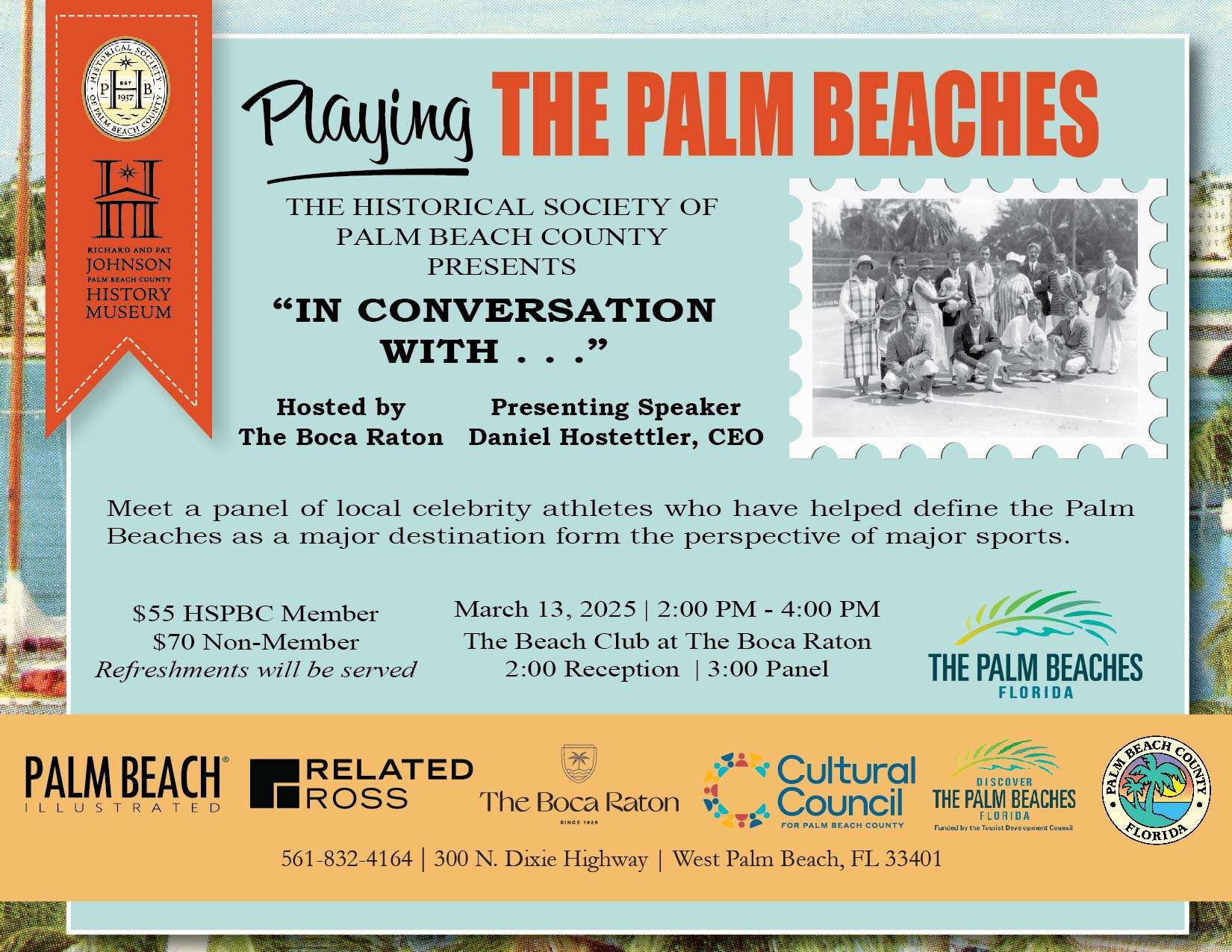 IN CONVERSATIONS WITH..PLAYING THE PALM BEACHES