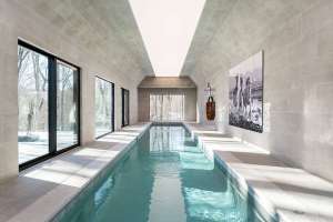 Wellness Enthusiasts Will Love This $7.5M Pound Ridge Modern with a Sleek Indoor Pool
