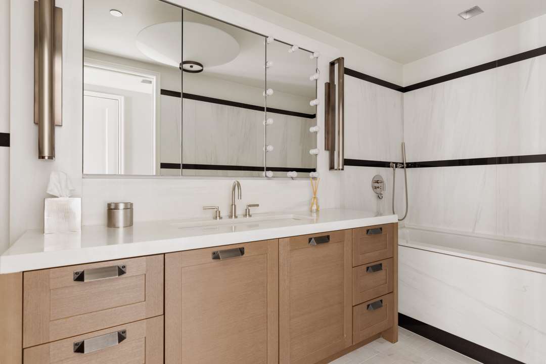 Carmelo Anthony polished bathroom