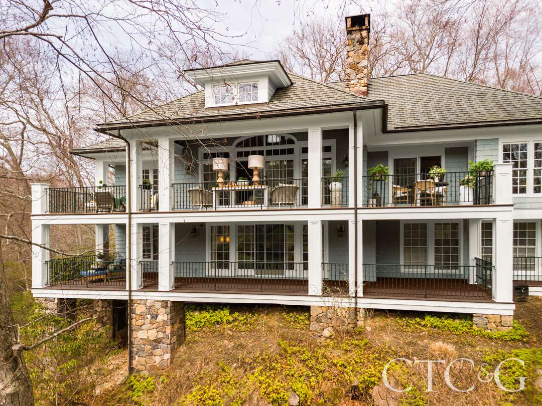 New vinyl flooring on Connecticut summer deck
