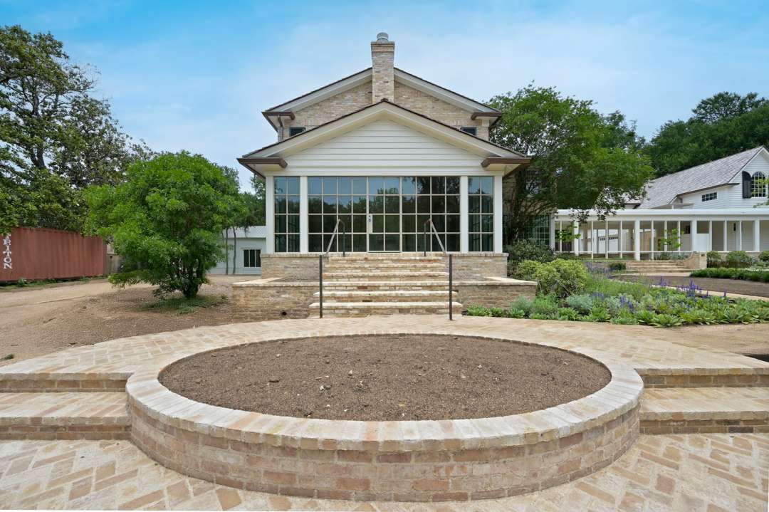 Newly renovated brick patio