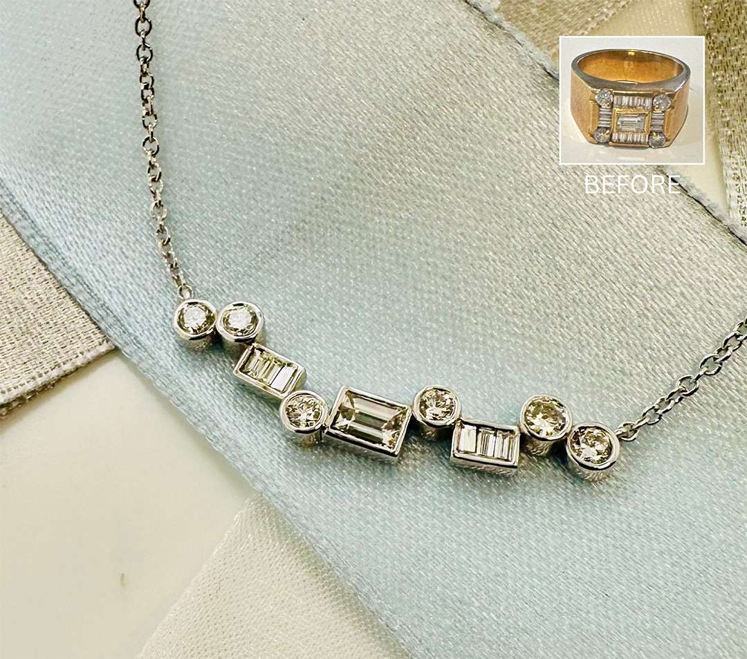 Unique puzzle necklace