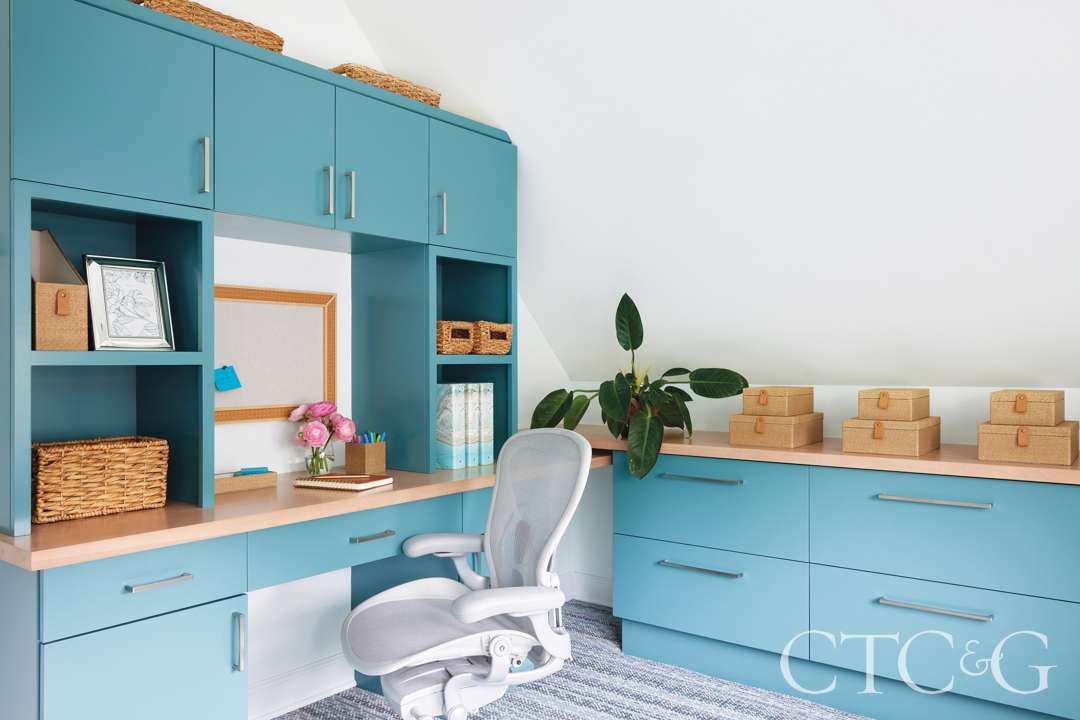 Secluded third-floor office