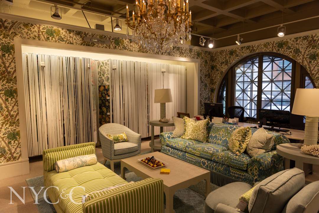 Patterned seating area