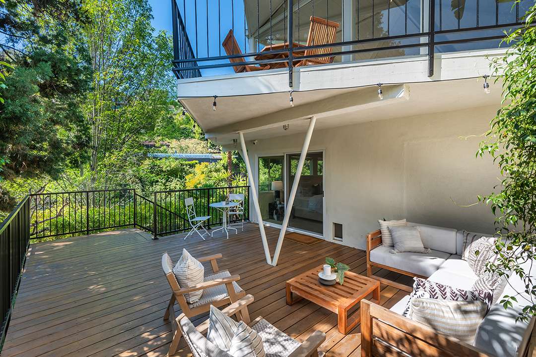 Comfortable outdoor seating area