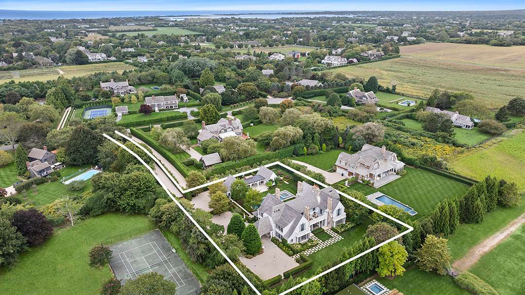 Hamptons mansion plot and neighboring land