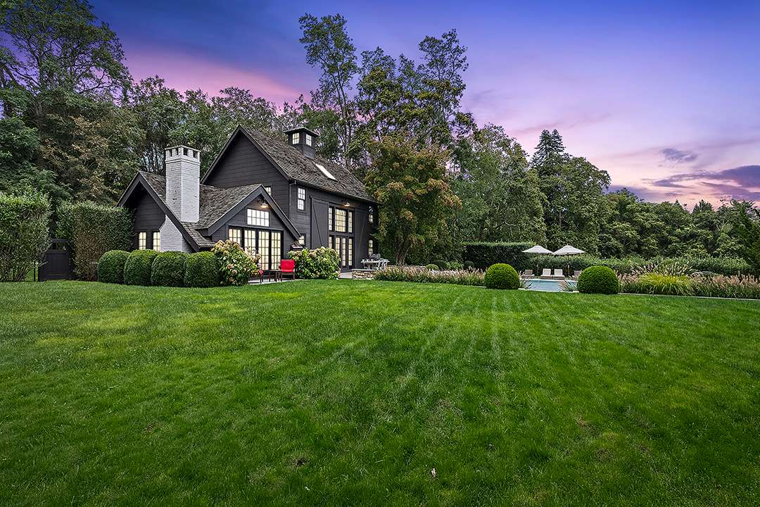 Beautiful sunset at Bridgehampton farmhouse