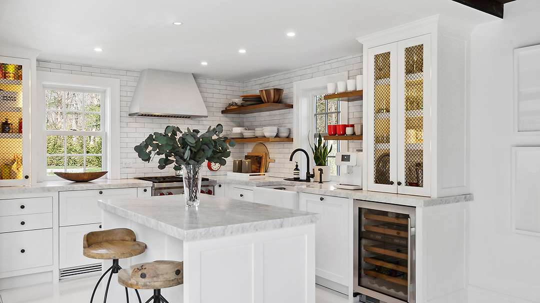 Modern kitchen with large island
