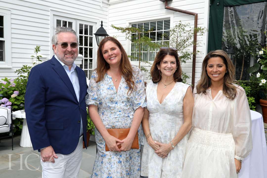 Clinton Smith, Kara Marmion, Wendy Horwitz, and Dianna Feretti at Shade Store celebration at The Hedges Inn