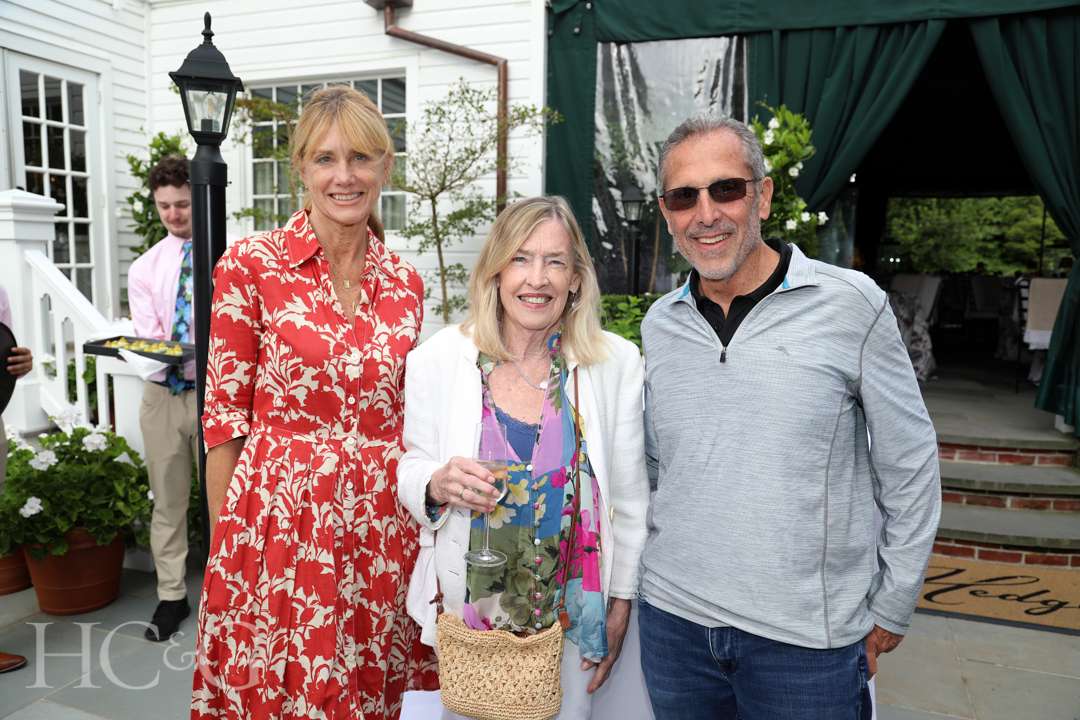 Pamela Eldridge, Suzanne Kelley, and Greg D'Angelo at Shade Store celebration at The Hedges Inn