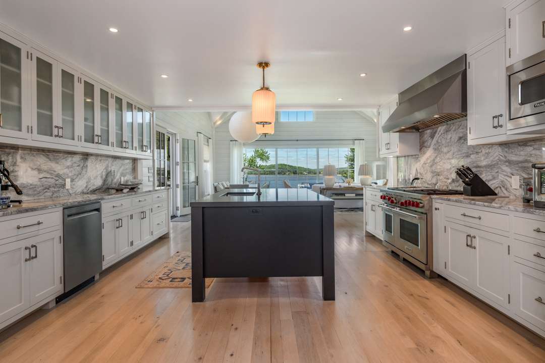 Kitchen overlooking river
