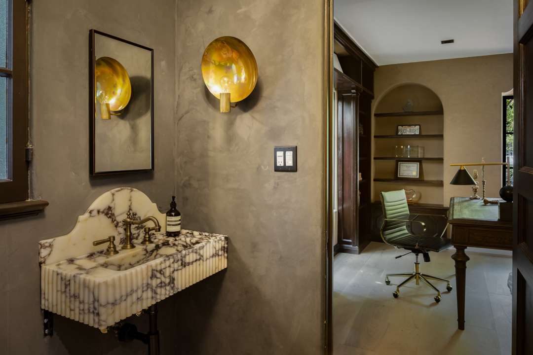 Bob Barker Former LA Home Bathroom and Office