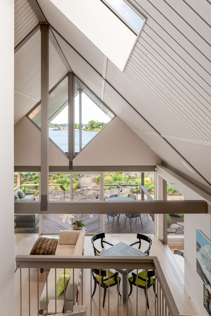 Loft view of Charles Forberg's Westchester home