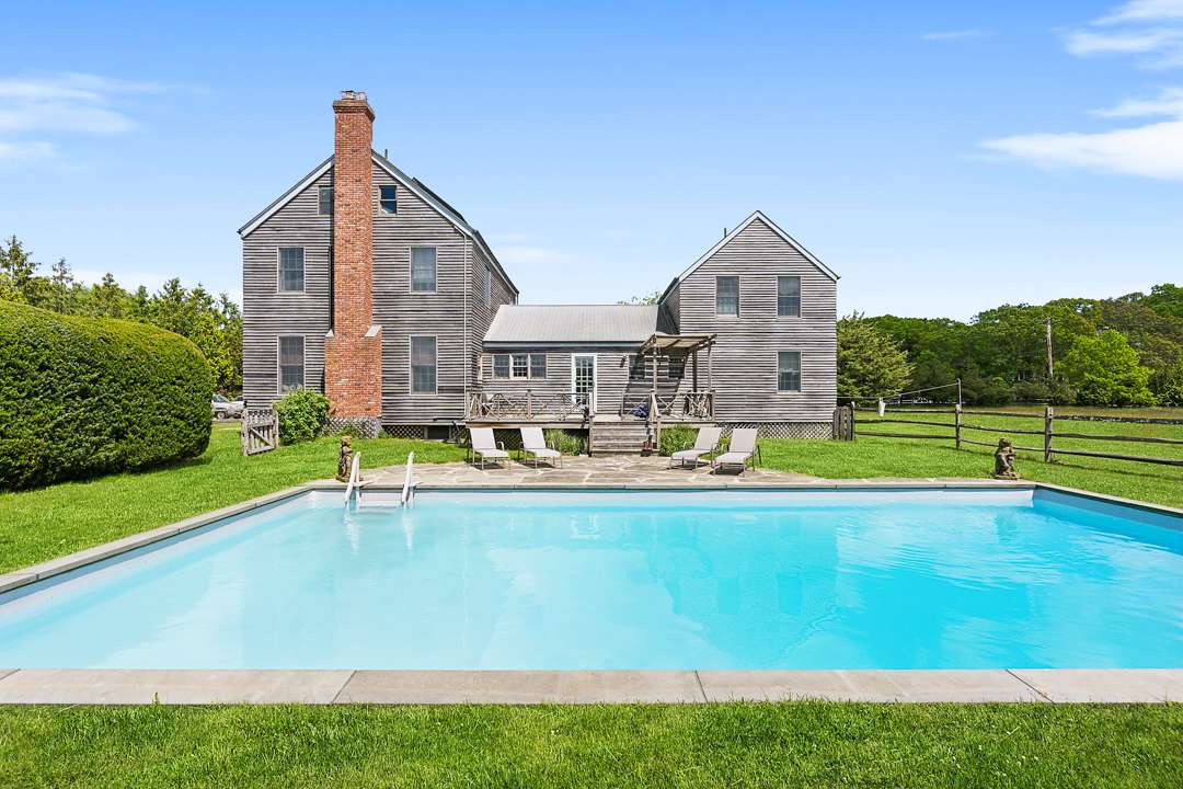 Pool in Quogue backyard