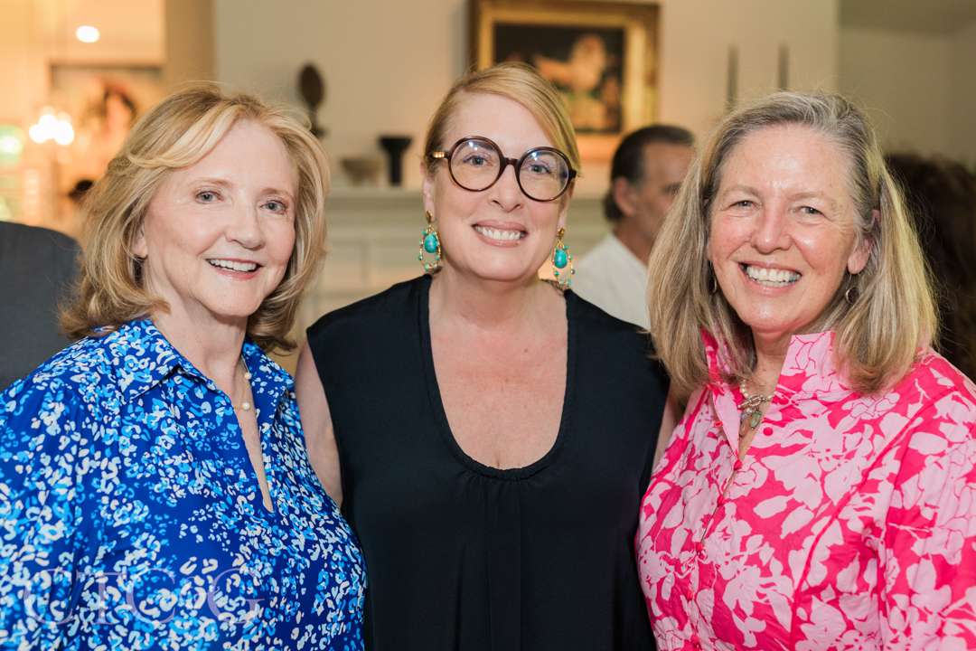 Marianne Howatson, Christina Roughan, and DJ Carey at Champagne on the Deck