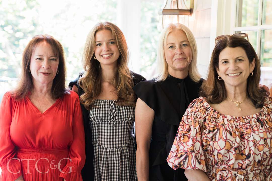 Robin O'Hara, Stella Widmer, Shelly Woods, and Wendy Horwitz at Champagne on the Deck