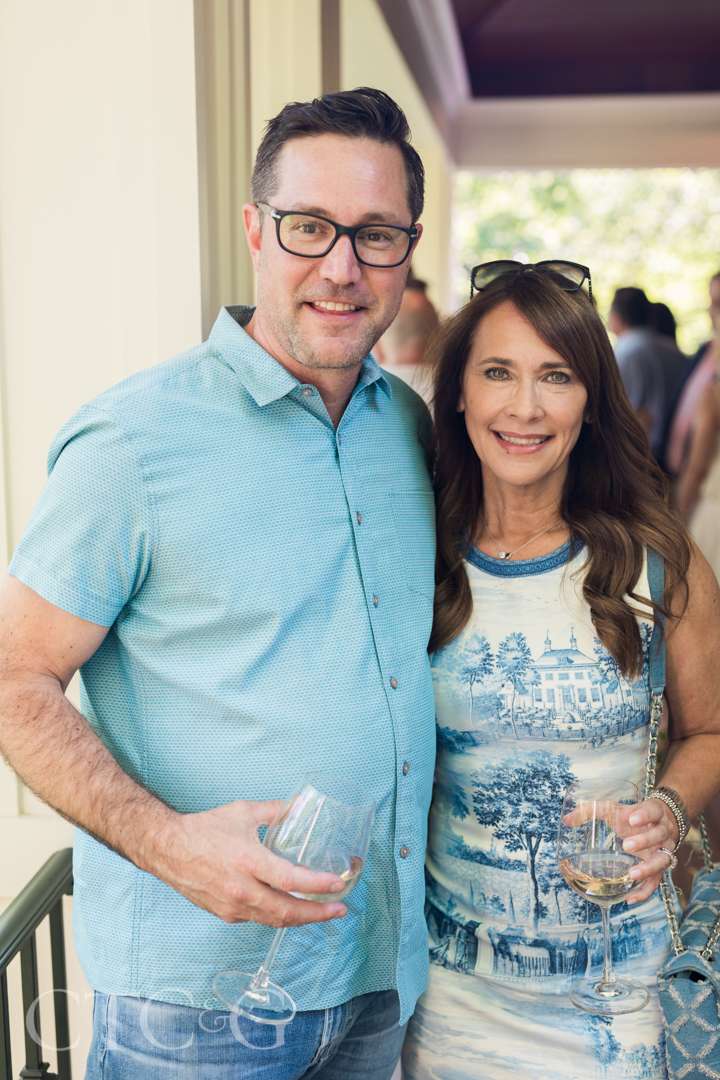 Garrett Wilson and Jamie Lewis at Champagne on the Deck