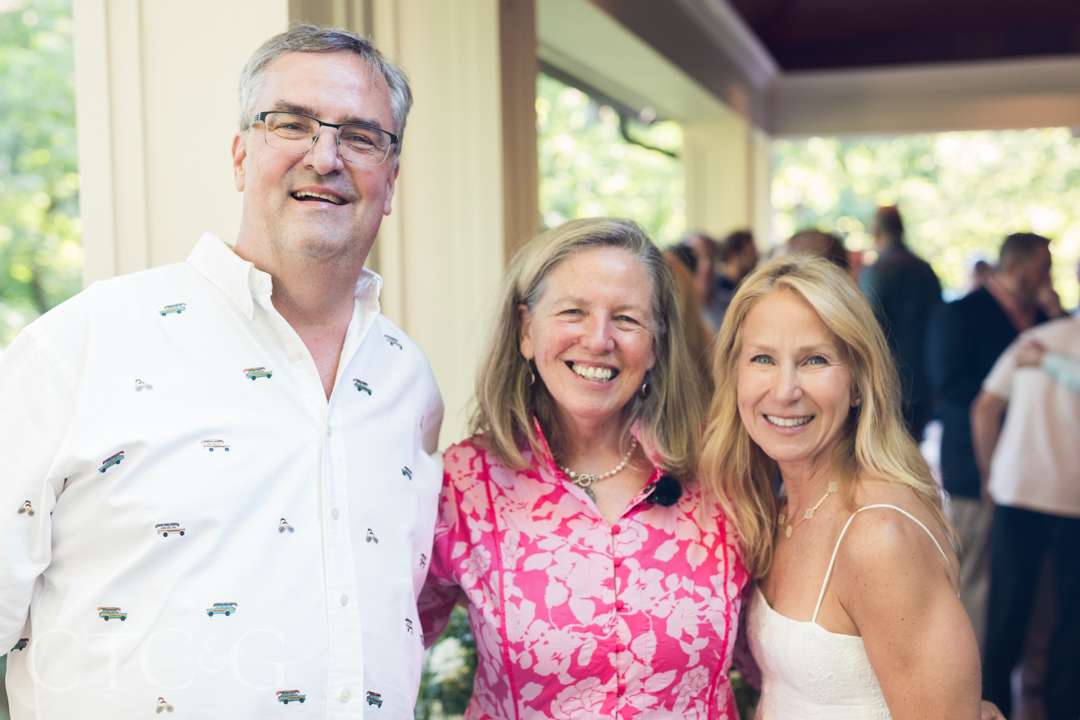 John McPhee, DJ Carey, and Lisa Heissan at Champagne on the Deck