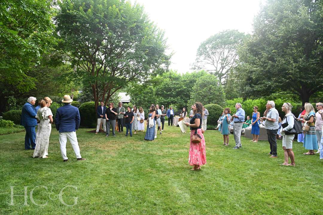 Guests at East Hampton Celebration of Art in the Garden