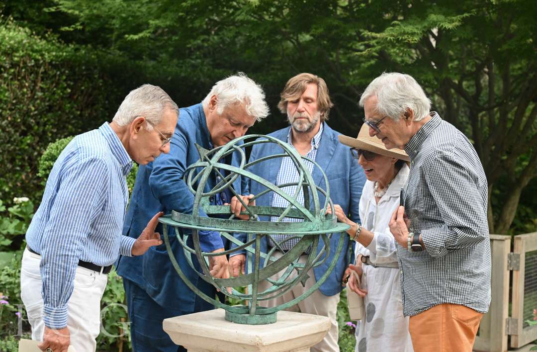 Jim Danella, David Harber, and Michael Derrig at East Hampton Celebration of Art in the Garden