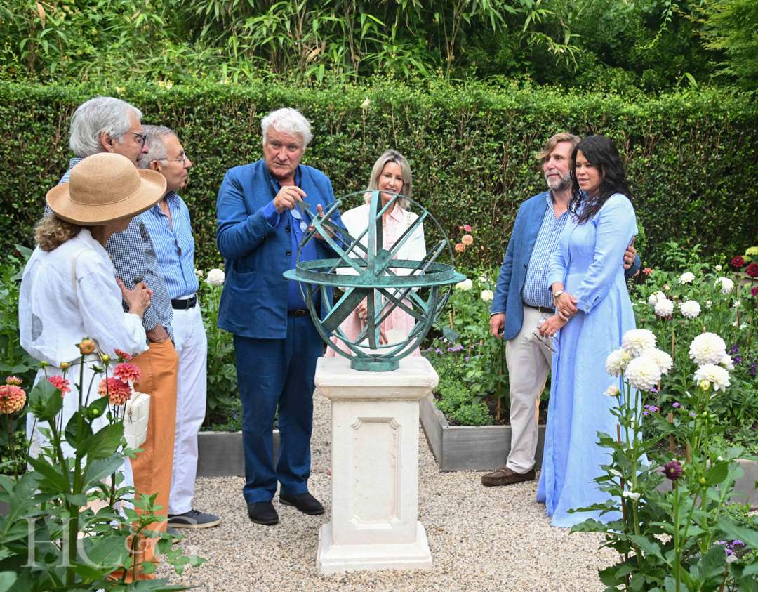 Mary Jo Danella, Jim Danella, David Harber, Michael Derrig, and Ana Oliviera at East Hampton Celebration of Art in the Garden