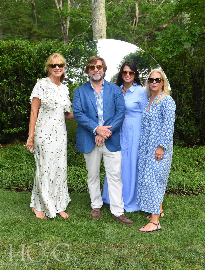 Pamela Eldridge, Michael Derrig, Ana Oliviera, and Amy Marr at East Hampton Celebration of Art in the Garden