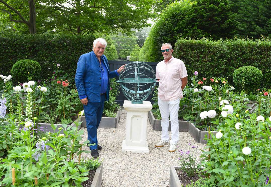 David Harber and Jonathan Tibett at East Hampton Celebration of Art in the Garden