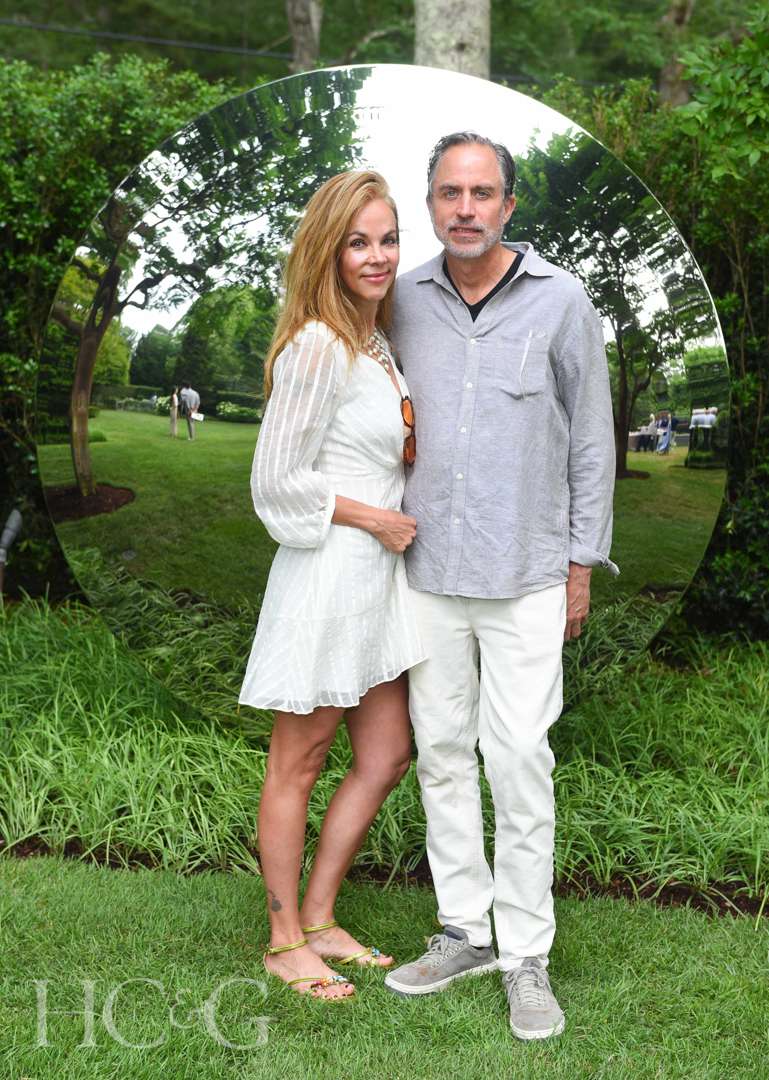 Ramona Asfora and Michael Lomont at East Hampton Celebration of Art in the Garden